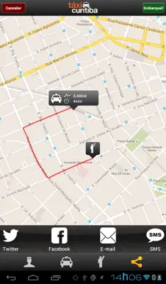 Taxi Curitiba android App screenshot 0